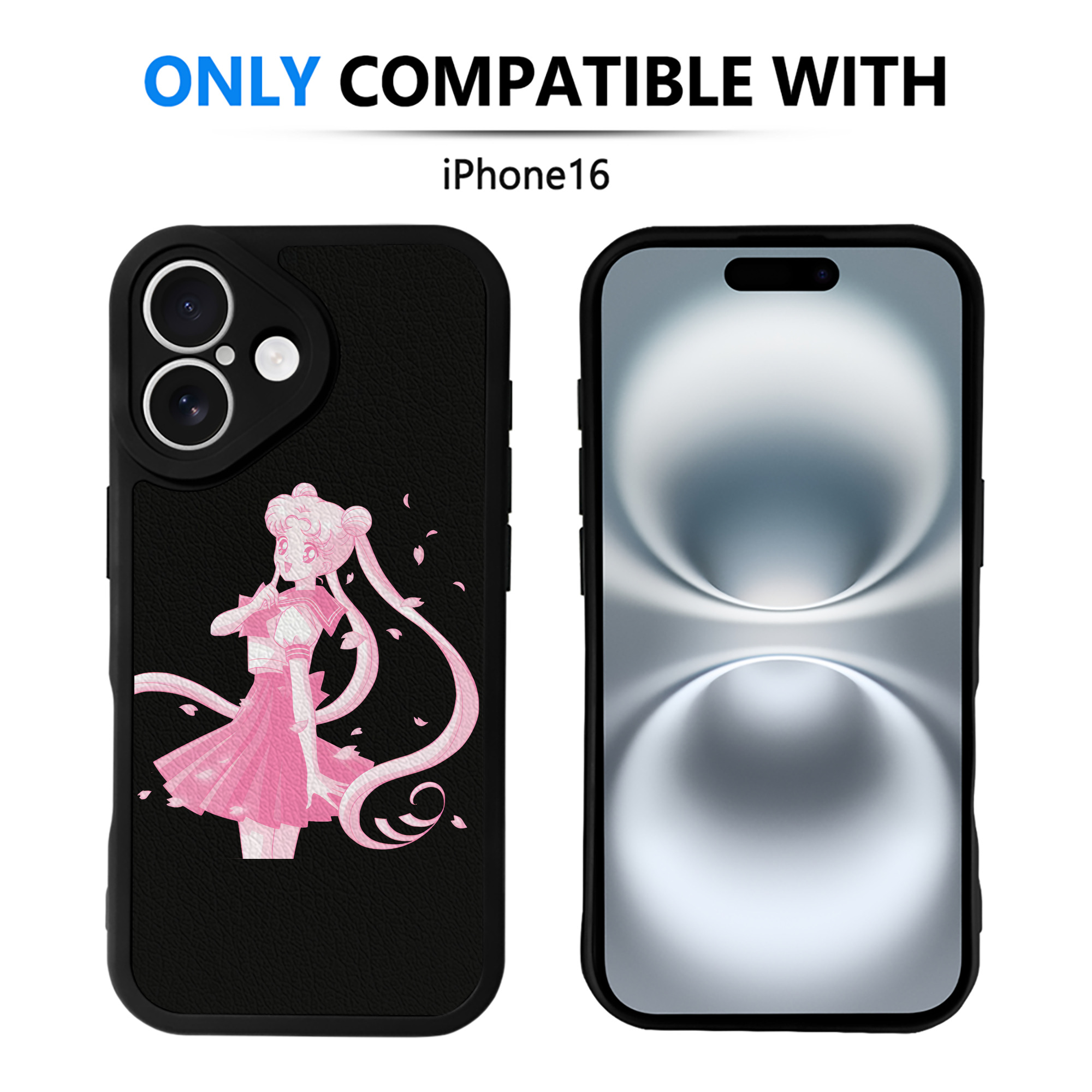 （画像用） 美少女戦士セーラームーン 愛野 美奈子 あいの みなこ Sailor Moon Aino Minako 【iPhone 16シリーズ対応】シリコンスマホケース（レザー調） 材質：シリコン